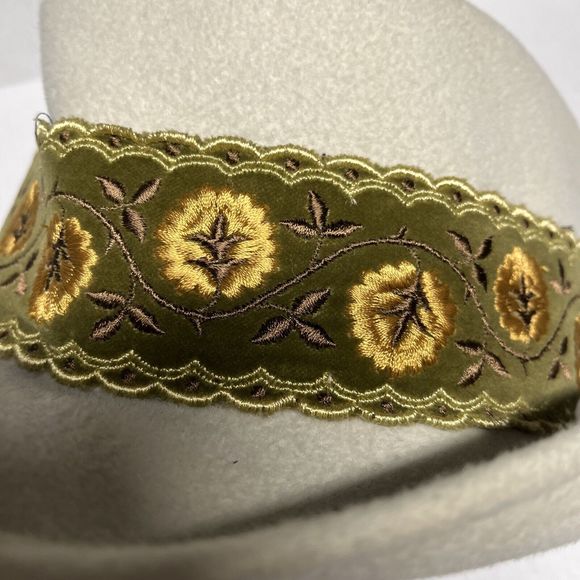 Original Dachstein Hut Vintage 100% Fur Felt  Cream Size O/S - Picture 7 of 7